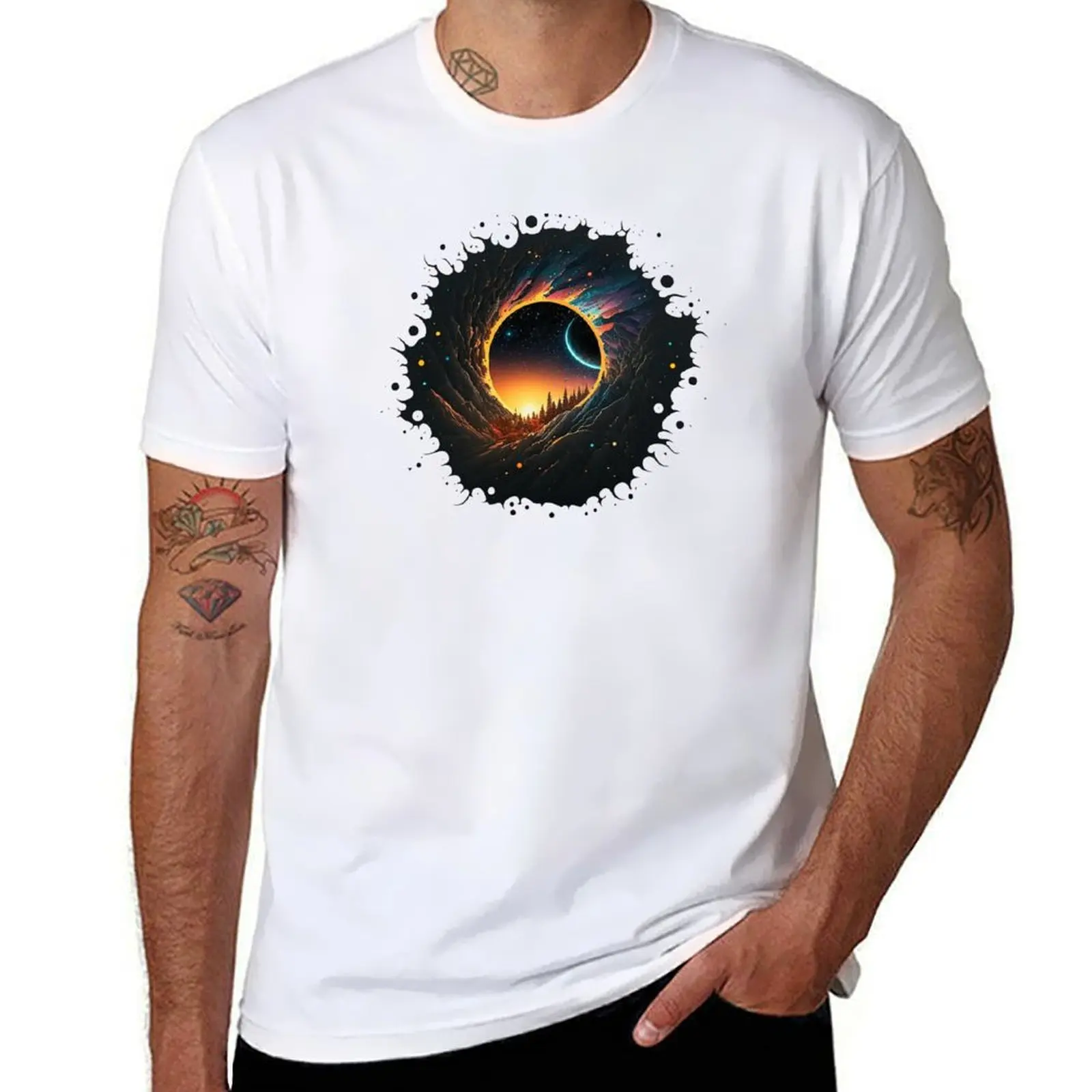 

The Heart of Darkness: Artwork Inspired by Black Holes T-Shirt man t shirt designer man t shirt luxury T-Shirt