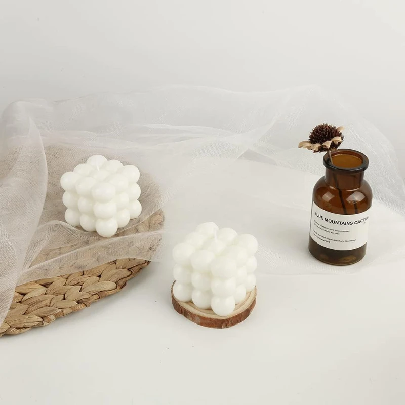 Vela de silicona 3D en forma de cuore de amor، molde de resina para jabón de Chocolate، cubo perfumado fait a mano