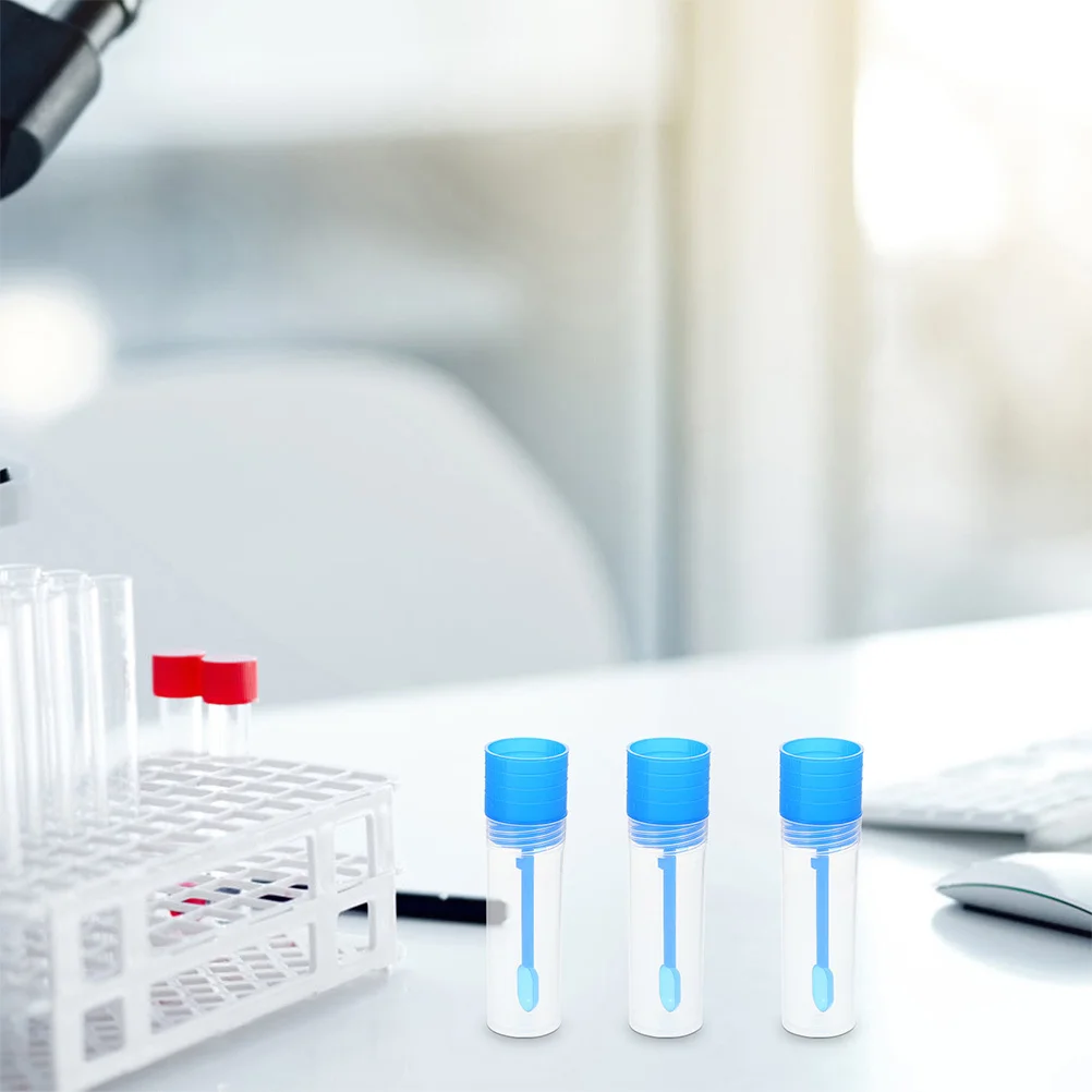 

100pcs Stool Sample Cup 20Ml Fecal Specimen Container Lid Pp Material For Medical Testing Research Stool Collection Kit Specimen