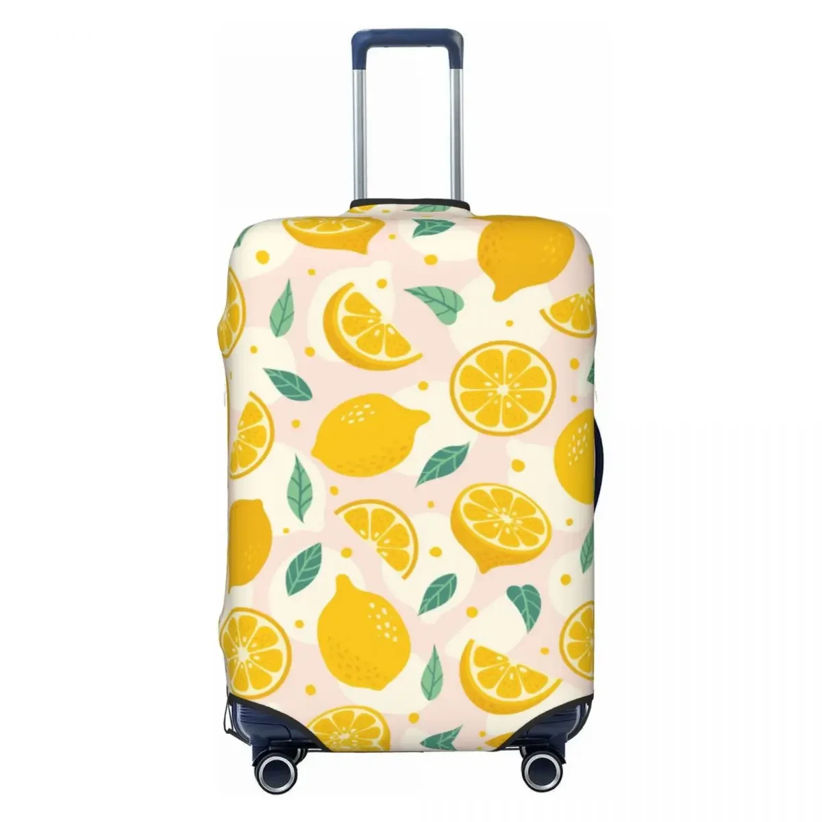 

Custom Funny Summer Tropical Fruit Lemon Pattern Luggage Cover Protector Dust Proof Travel Suitcase Covers