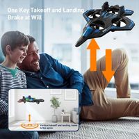 EPP Foam Remote Control Foam Fighter RC Drones Gravity Sensing Four Motor Helicopter Toy with Light 2.4G Stunt