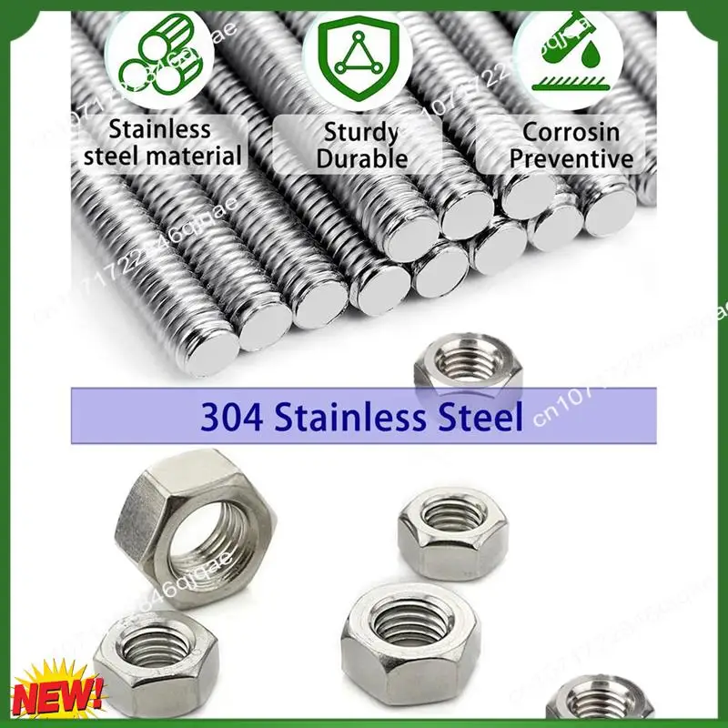 

A48I 12Pcs M4 8/32 Inch Threaded Rods Set For Beads, Fully Threaded Rods And Studs With 6Pcs Colorful Crystal Knobs, Threaded Ro