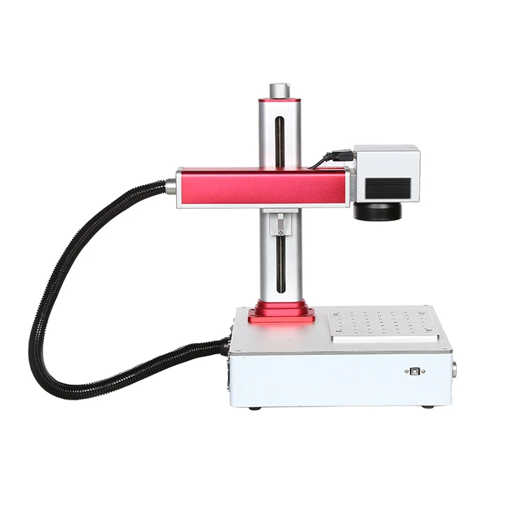 Portable  Fiber Optic  Marking Machine 20W  30w  50w  for  Source for Raycus  Jpt Reci  Max