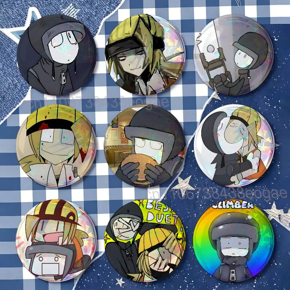 L-Law of Talos-s Climber Karl Badges 25 32 44 58 75 mm Round Customizable Wholesale Fan goods Self-made fan freebies