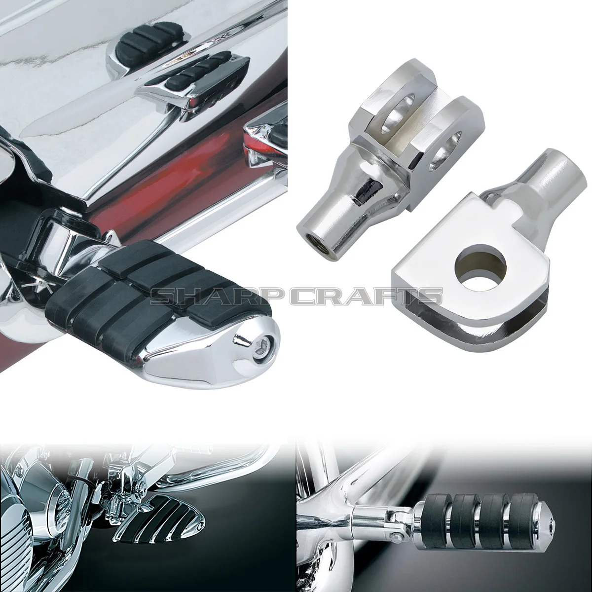 For Kawasaki Vulcan 1600 1500 800 900 Custom EN650 VN650 S650 Front Rider Foot Peg Mount Adapters For Highway Footrest Foot Pegs