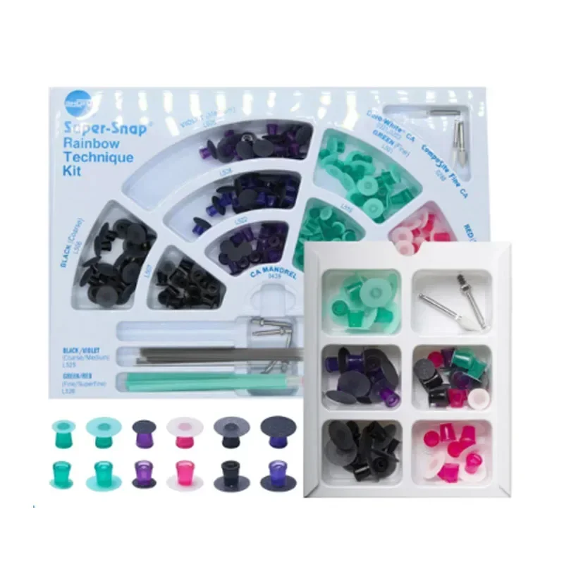 Super-Snap Rainbow Technique Kit CA 0500 Dental Oral Resin Polishing Discs Set Finishing System Dentistry Instrument