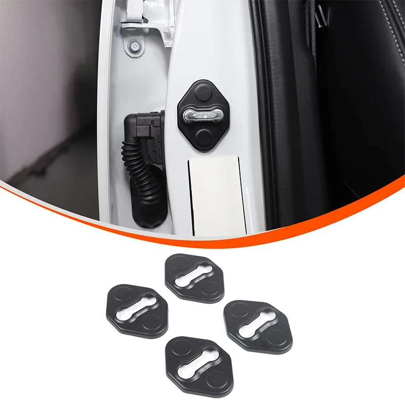 

4pcs for Toyota Land Cruiser Prado 250 2024+ Car Door Lock Cover Protect Buckle Cover Stickers Auto Accessories