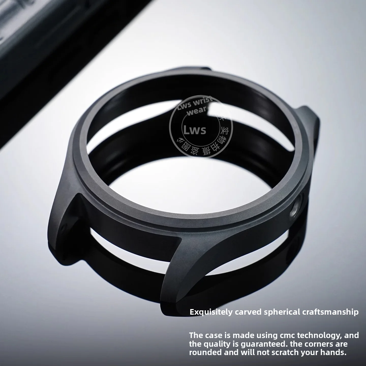 حافظة ساعة من السيراميك لسلسلة IWC Pilot IW326905 ساعة 41 مللي متر قرص أسود غير لامع أجزاء ساعة تعديل استبدال الملحقات #4