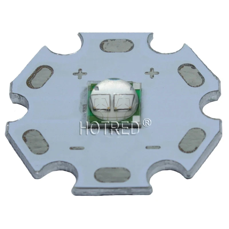 5PCS Epileds 5050 XML 5W UV Purple 395NM - 400NM Led Emitter Lamp Light 3.4-3.8V 1200mA On 8MM 12MM14MM 16MM 20MM PCB Board