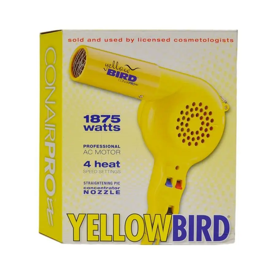 

Pro Yellow Bird Hair Dryer Model YB075W