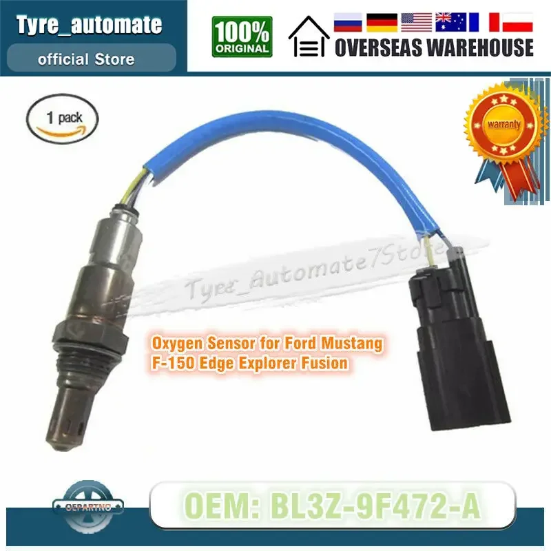 5 Wire Upstream O2 Oxygen Sensor for Ford Mustang F-150 Edge Explorer Fusion 9E5Z9F472D, BL3Z9F472A, BL3Z9G472A