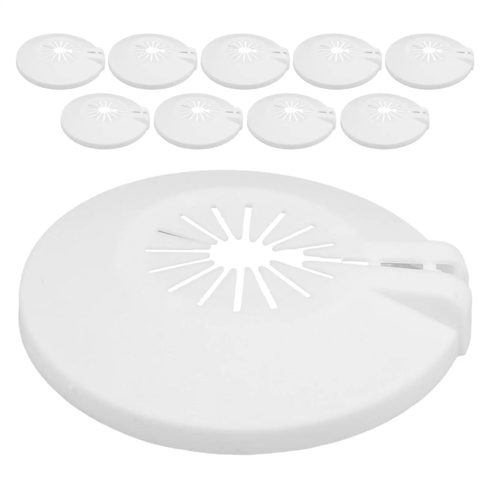 

10pcs Fire Sprinkler Cover Plates Decorative 15mm 20mm Universal Plastic Disc Removable Flange Protector Wall Cover