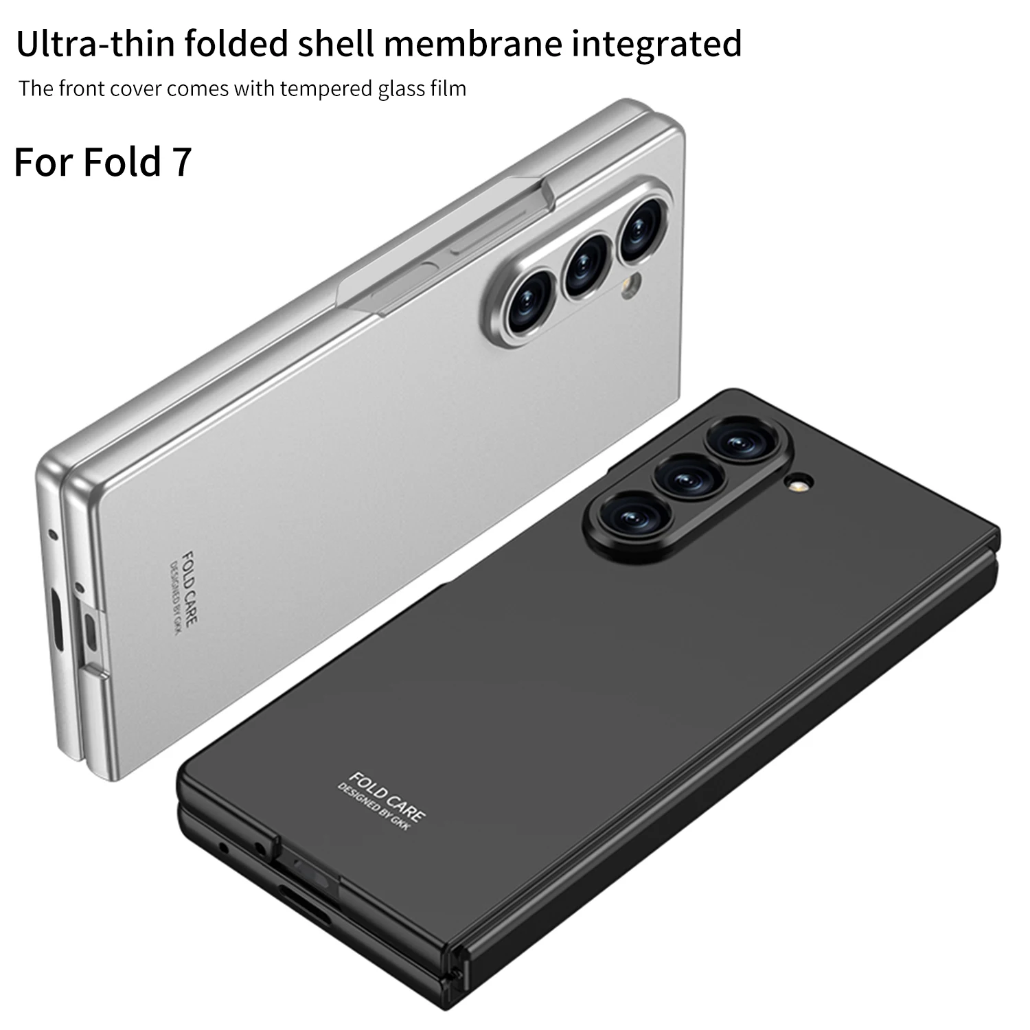 Oryginalne etui GKK do Samsung Galaxy Z Fold 7 6 5 Ultracienkie szkło zewnętrzne chroniące ekran Matowe etui do Galaxy Z Fold7 — zdjęcie produktu 6