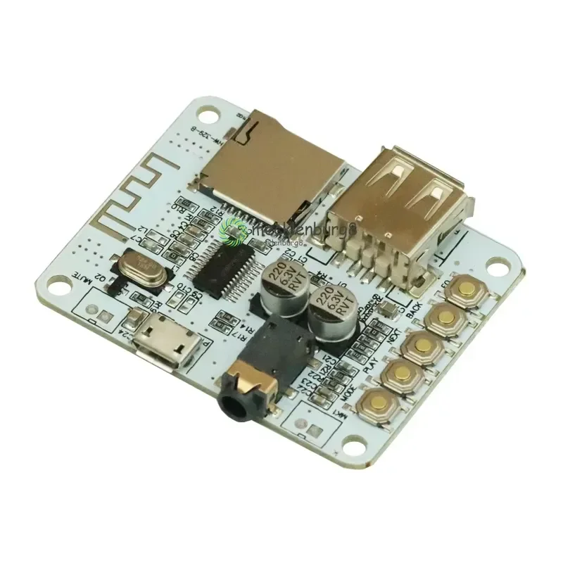 Bluetooth Audio Receiver board with USB TF card Slot decoding playback output A7-004 5V 2.1 Wireless Stereo Music Module