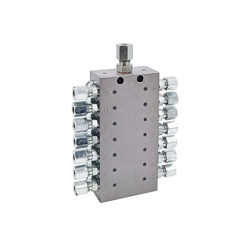 JIANHE MVB Grease Distribution Block Central Lubrication System For Progressive Distributor Valve Hydraulic Manifold Block