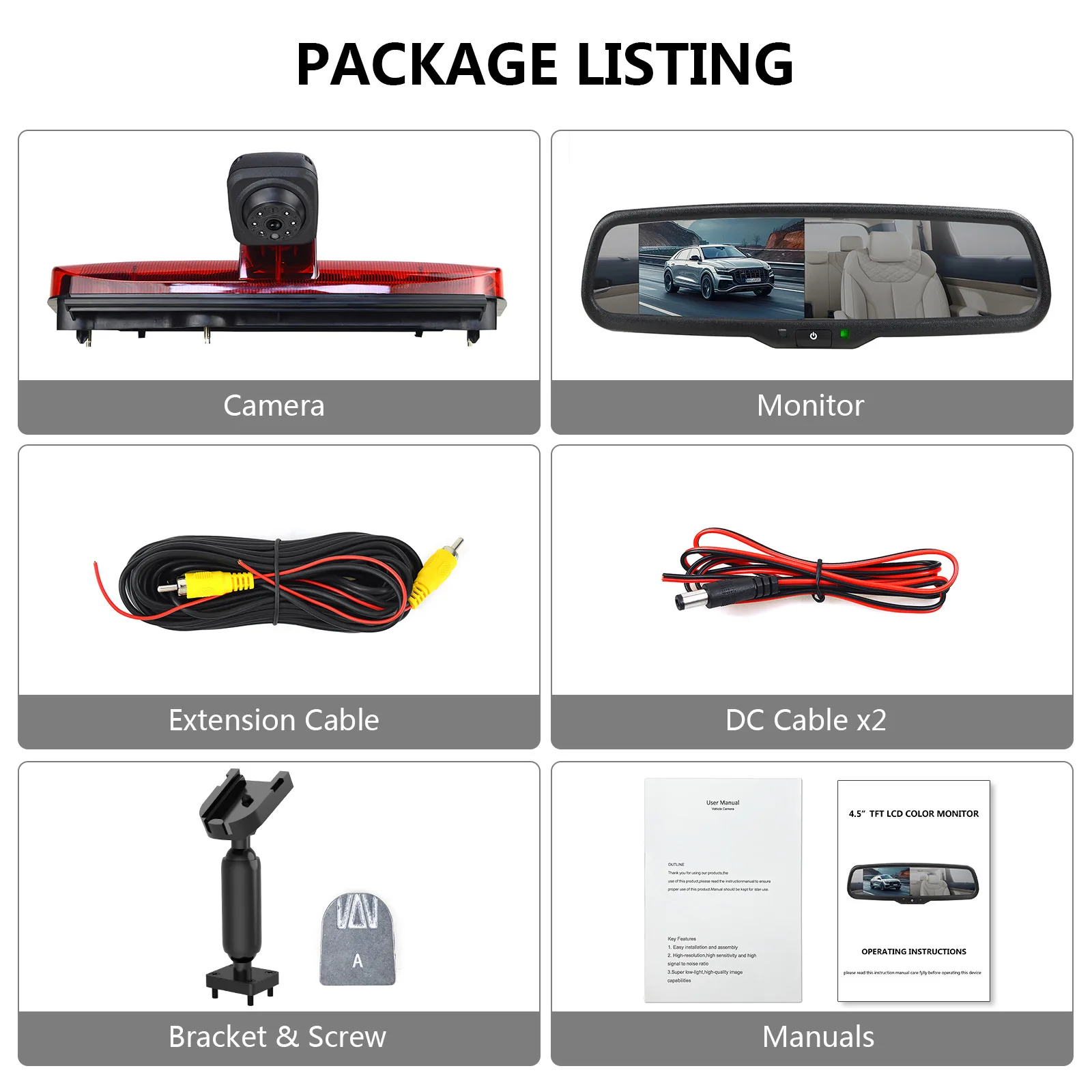 

Car Brake Light Rear View Camera for Ford Transit Connect 2014 2015 ~ 2019 VAN Night vision HD Accessories Car Backup Camera