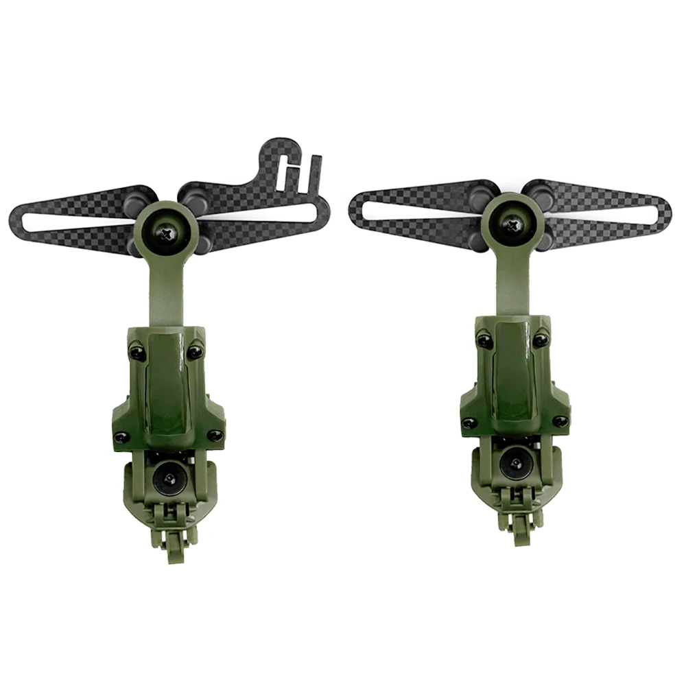 Nuove cuffie con cancellazione del rumore Staffe di montaggio per casco Kit adattatore per binario per casco VELOCE per cuffie tattiche serie COMTAC II III