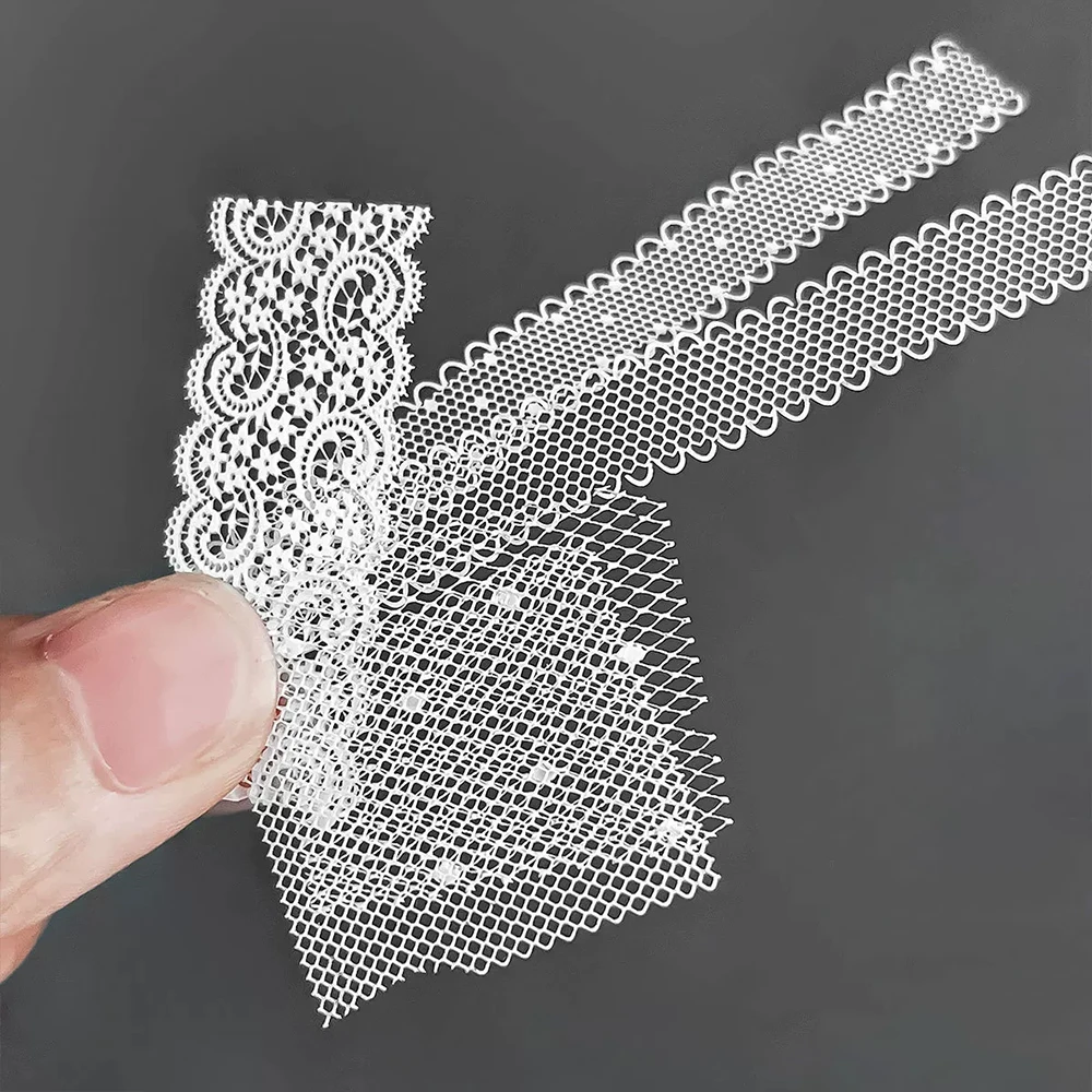 3D-Spitzen-Nagelformen aus weichem Silikon, hohle Spitzen-Rosenblüten-Formen für französische Nagelkunst, ultradünne Spitzen-Design-Nagelsilikon-Schablone – Detail 4