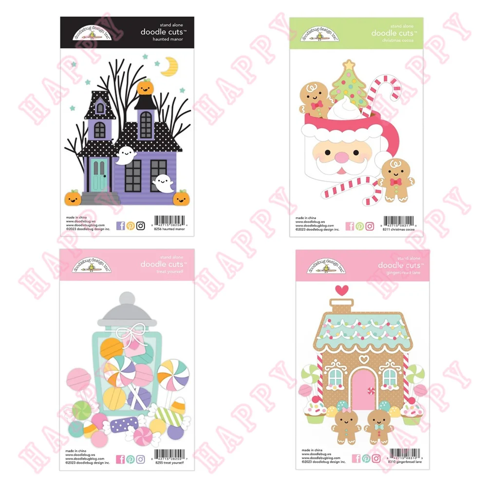 Metal Craft Cutting Die Christmas Haunted Manor Gingerbread Lane Decoration for DIY Scrapbooking Diary Make Album Paper Template