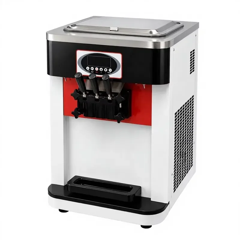 for  Compact Desktop Three Color Commercial Soft Ice Cream Machine 220V  Wholesale