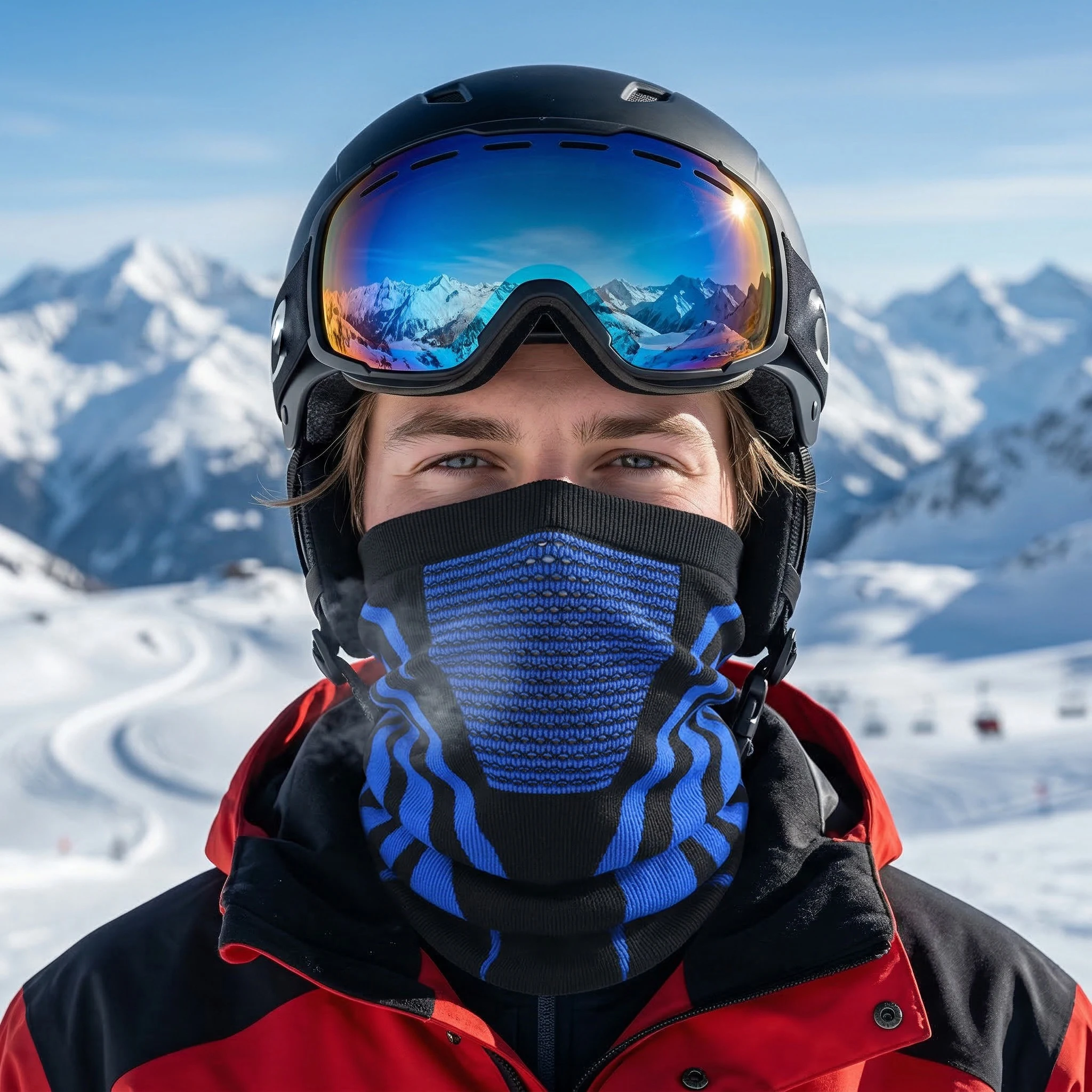 1 Stück/2 Stück/3 Stück Winddichte Warme Halbgesichtsmaske Schal Unisex Laufmaske Radfahrmaske Skimaske Elastische Atmungsaktive Fahrrad- und Motorradmaske – Detail 3