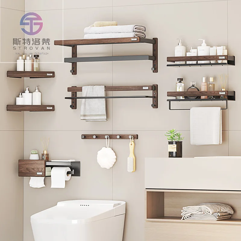 

Bathroom wooden storage bathroom organizers and storage furniture Floating Shelves Bathroom Shelf Wall Shelves Holder