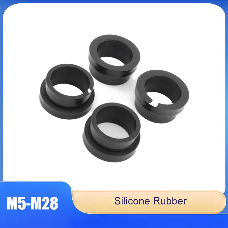 

5mm-28mm Single-Sided Wire Protection Ring Silicone Rubber Sealing Ring Power Cord Distribution Box Protective Cover