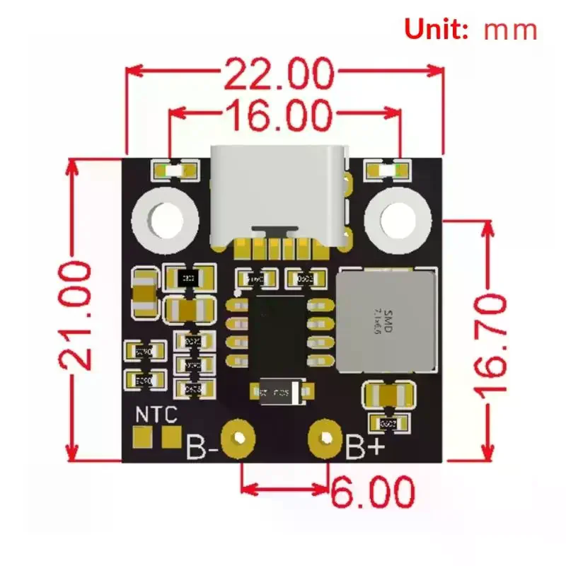 1S 2.8/3.6A Lithium Battery Charging Module Battery Charger Protection Board Power Supply Charging Indicator USB Charging Module