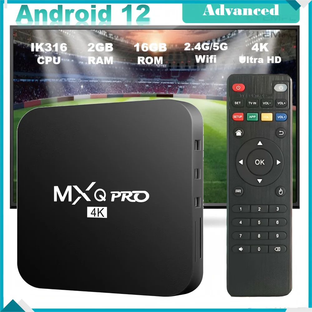 Update MXQ Smart TV Stick Android12 Support 4K Video 2.4G&5G Allwinner IK316 Quad Core Cortex A53 Remote Android TV Box