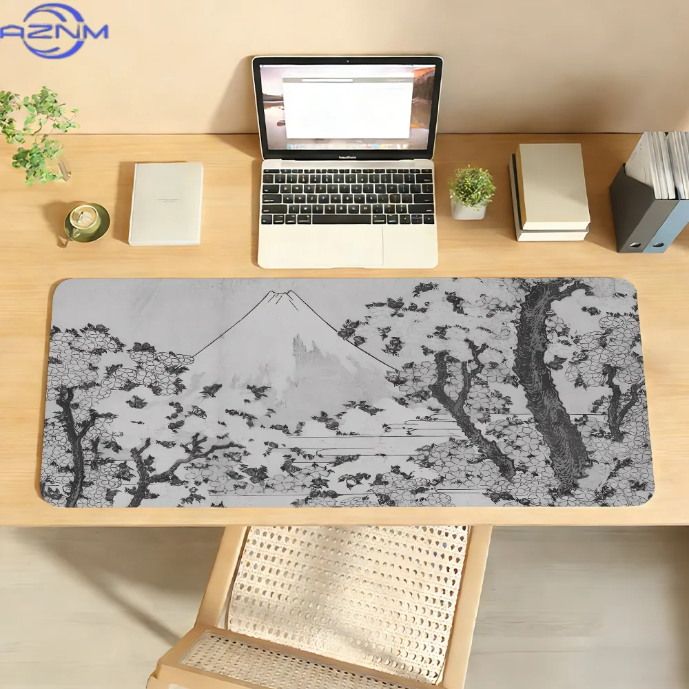 Alfombrilla de ratón líquida Strata, antideslizante, con borde fijado, para escritorio, PC, portátil, accesorios de goma para of