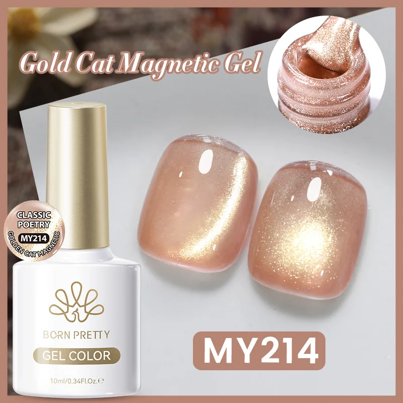 BORN PRETTY 117 Farben Cat Magnetischer Gel-Nagellack, 10 ml, vollständiger Lack, semi-permanent, super wunderschöne Nägel, Maniküre