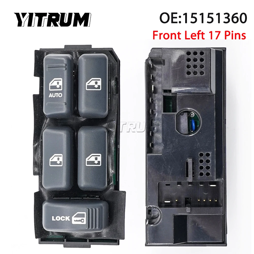YITRUM Power Window Switch Rearview Mirror Switch For Chevrolet Blazer Suburban S10 Tahoe GMC Jimmy 15151360 15009690 15151362