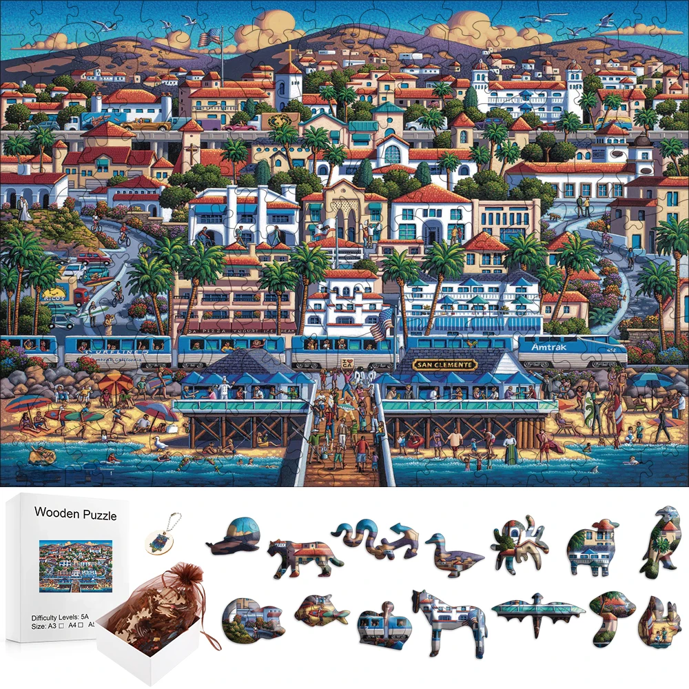 

Intelligence Puzzles Kids Toys 3d Puzzle Wood Diy Puzzl Toy Logic Games for Children Christmas Learning Education Model Kit Kids
