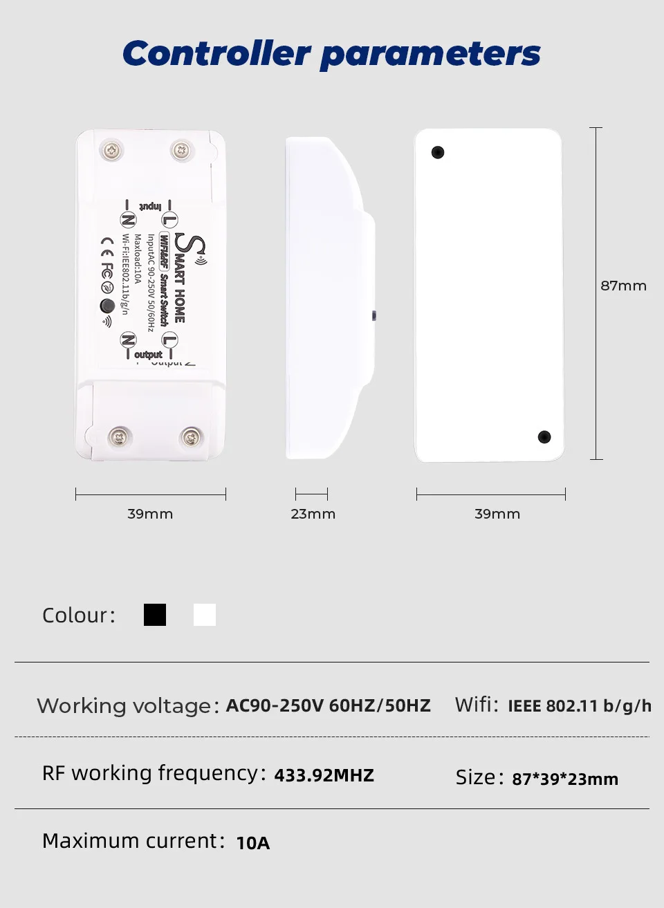 Tuya WiFi RF433 Ricevitore Interruttore 10A Casa Intelligente Relè Modulo Smart Switch Vita Intelligente APP Timer FAI DA TE Voce per Alexa Google