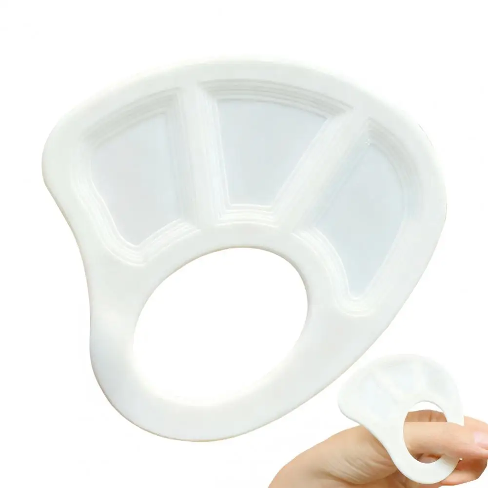 Handheld Color Palette Plastic Makeup Painting Palette Tray Portable Color Mixing Tray for Watercolor Nail Art And Makeup Creati