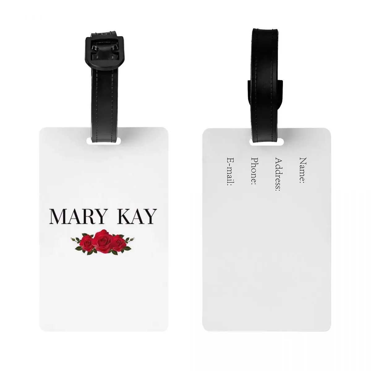 Mary Kay Roses Luggage Tags Suitcase Accessories Travel Fashion Baggage Boarding Tag Label Holder ID Name Address