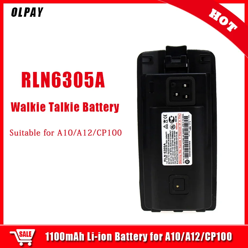 Model RLN6305A 1100mAh 7.2V akumulator litowo-jonowy do Walkie Talkie A10 A12 CP110 dwukierunkowe akcesoria radiowe dodatkowa bateria