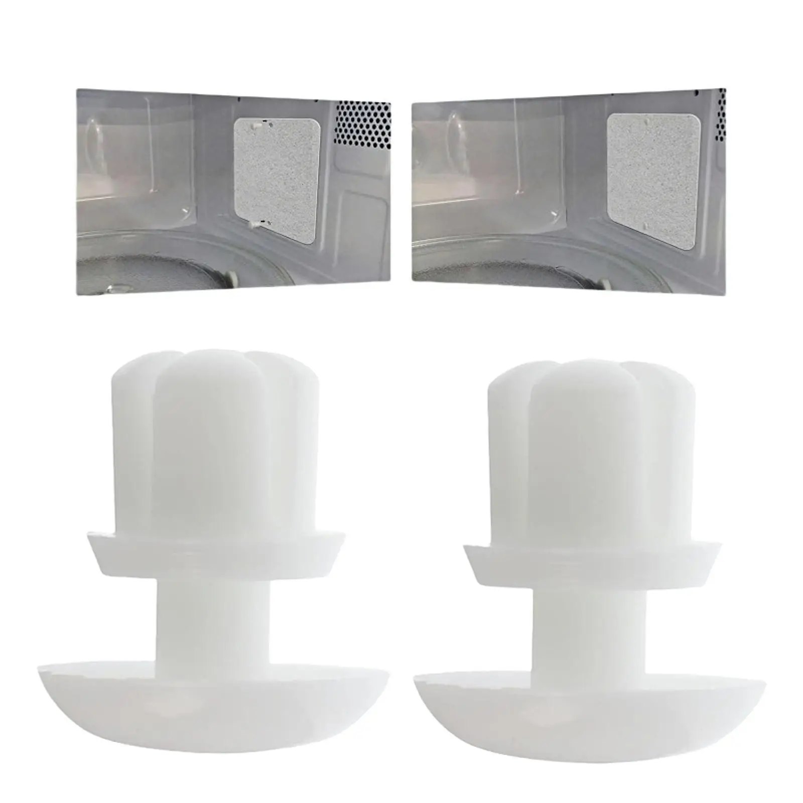 2 قطعة أجزاء ملحقات زر قفل الميكروويف سهلة التركيب قسط قوي إصلاح WB03x27704 WB02x10997 استبدال