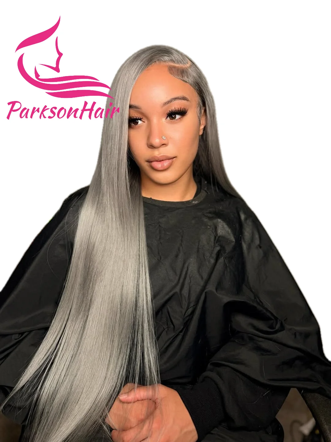 40-дюймовый серый костяной прямой парик 13x4 13x6 на шнуровке спереди, человеческие волосы, бразильский серый цвет, 613, парик из человеческих волос, предварительно выщипанный для женщин