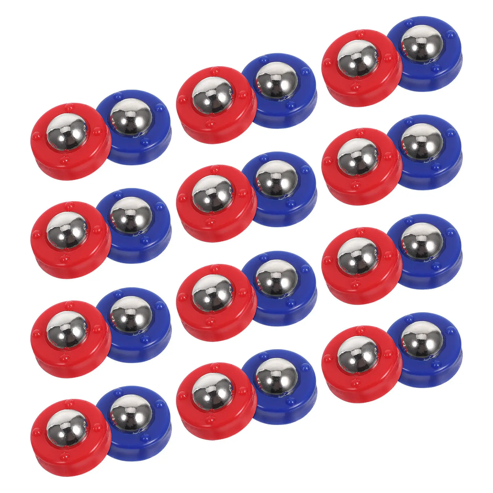

24Pcs Shuffleboard Pucks Set Compact Tabletop Roller Game Bright Color Design for Shuffleboard Table Curling Board Game