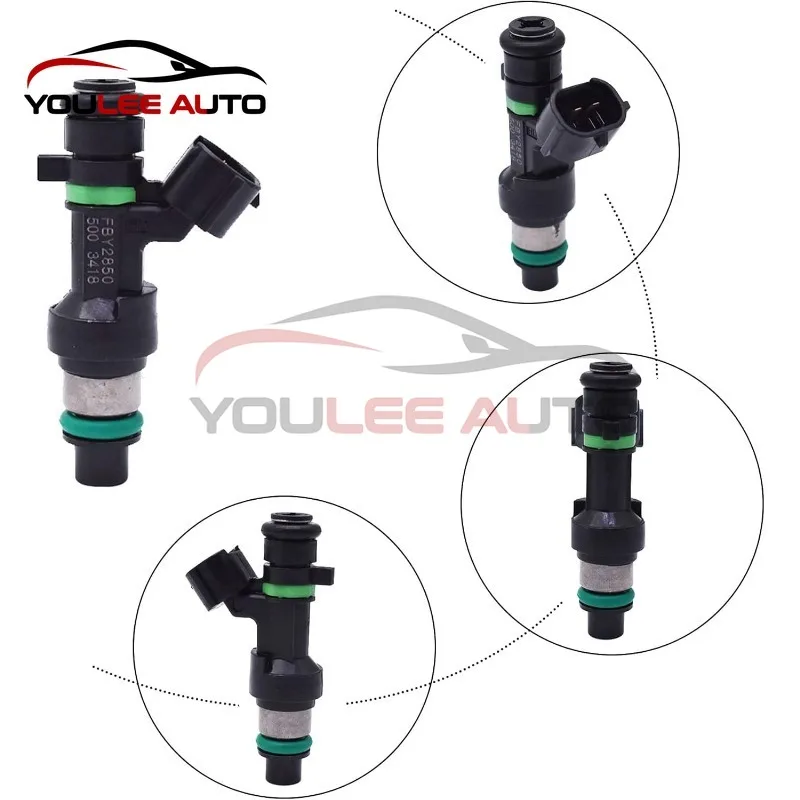 4Pcs 16600-EN200 16600EN200 FBY2850 Fuel Injectors For Nissan Cube 2009-2014 NV200 2013-2017 Sentra Versa 2007-2012 1.8L 2.0L