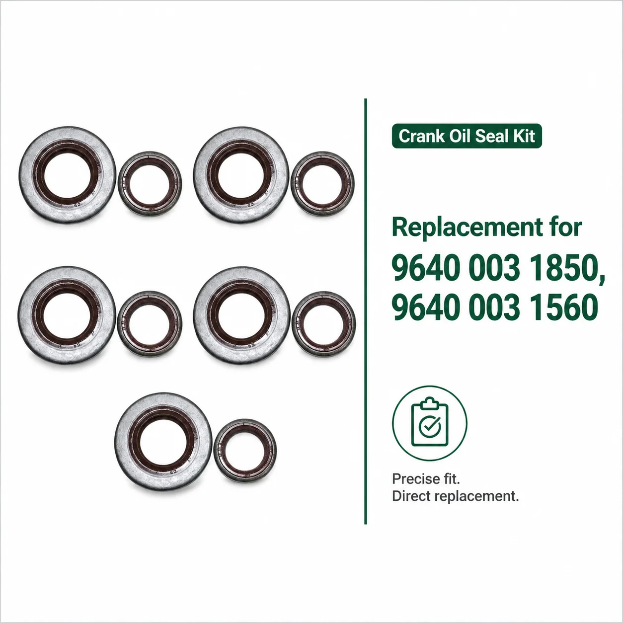 5Pcs Crank Oil Seal Kit Replacement For Stihl 066 MS660 Chainsaw OEM No. 9640 003 1850 9640 003 1560 Repair Kit Saw Parts Tools