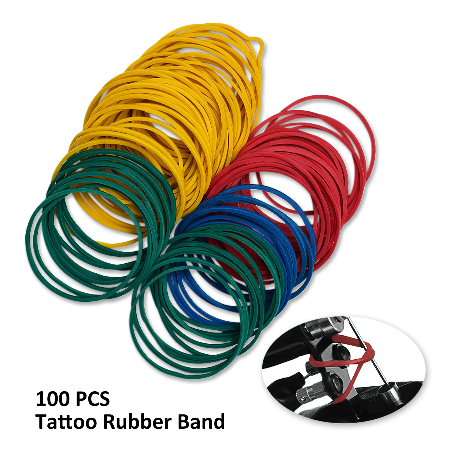 

405 шт., комплект аксессуаров для тату-машины, резиновые ленты, силиконовая подушка для штифтов, набор щеток для чистки иглы, запасные части для станков