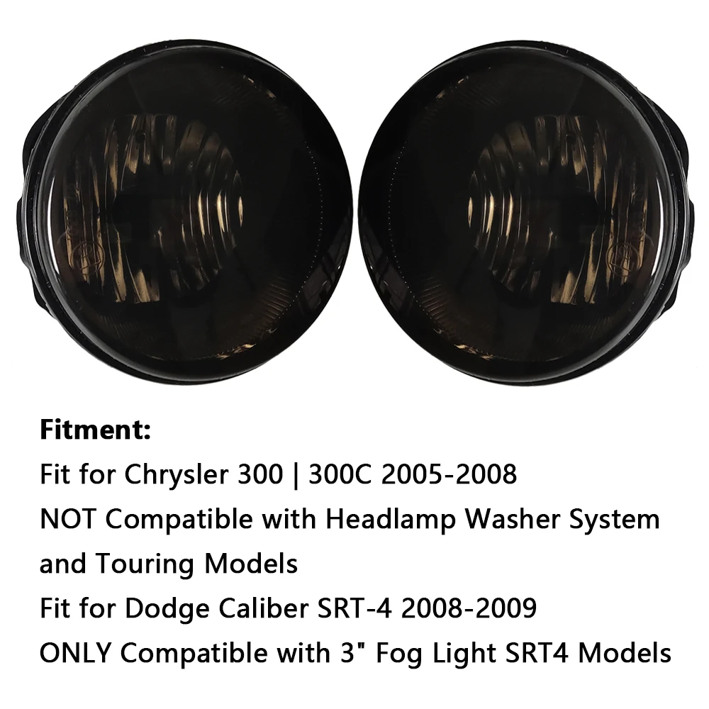 

1 Pair 12V Car Front Bumper Fog Light For Chrysler 300 | 300C 2005 2006 2007 2008 For Dodge Caliber SRT-4 2008-2009