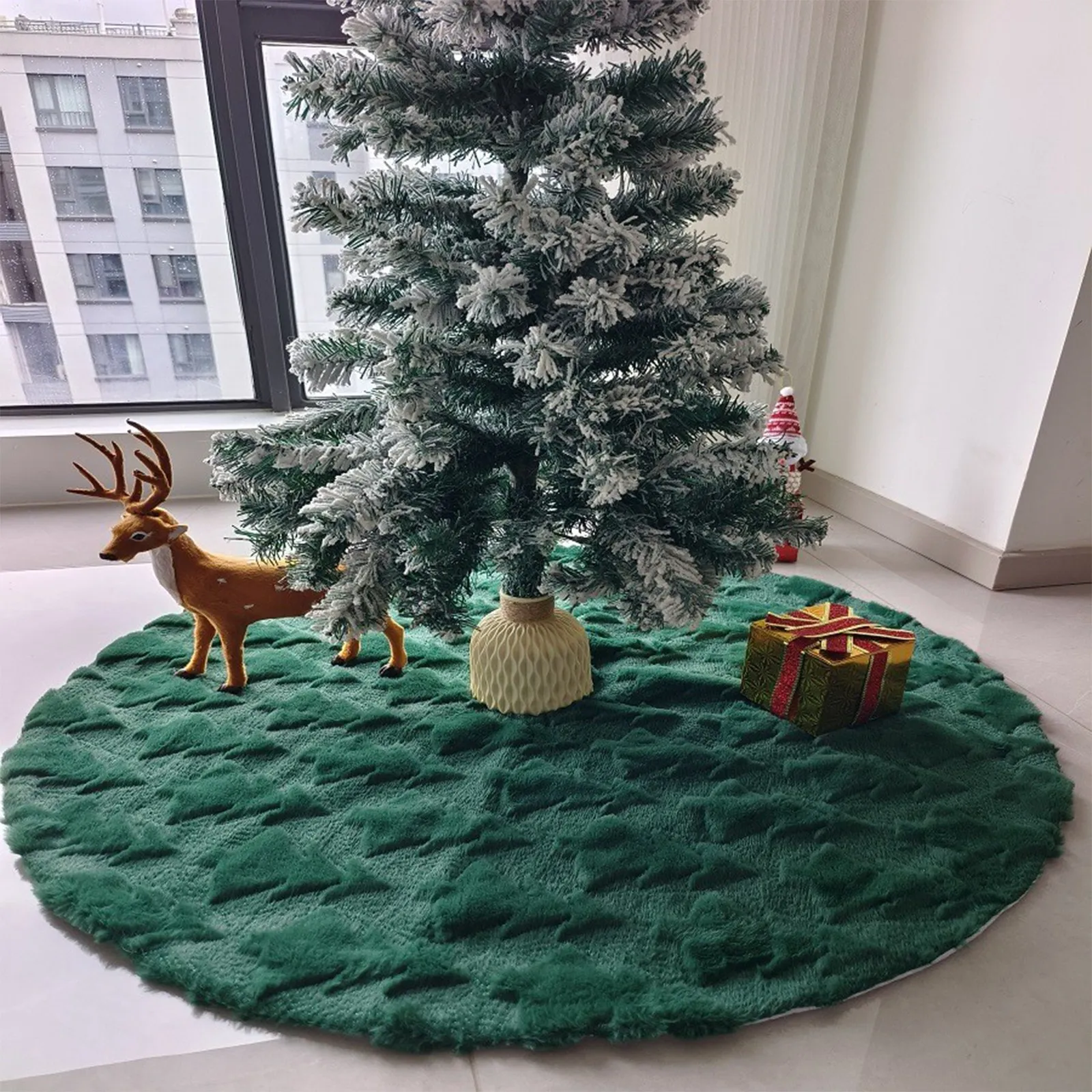 78/90/122cm Creative Christmas Tree Skirt Christmas Trees Foot Carpet High-quality Skirts Mat New Year Home Party Supplies