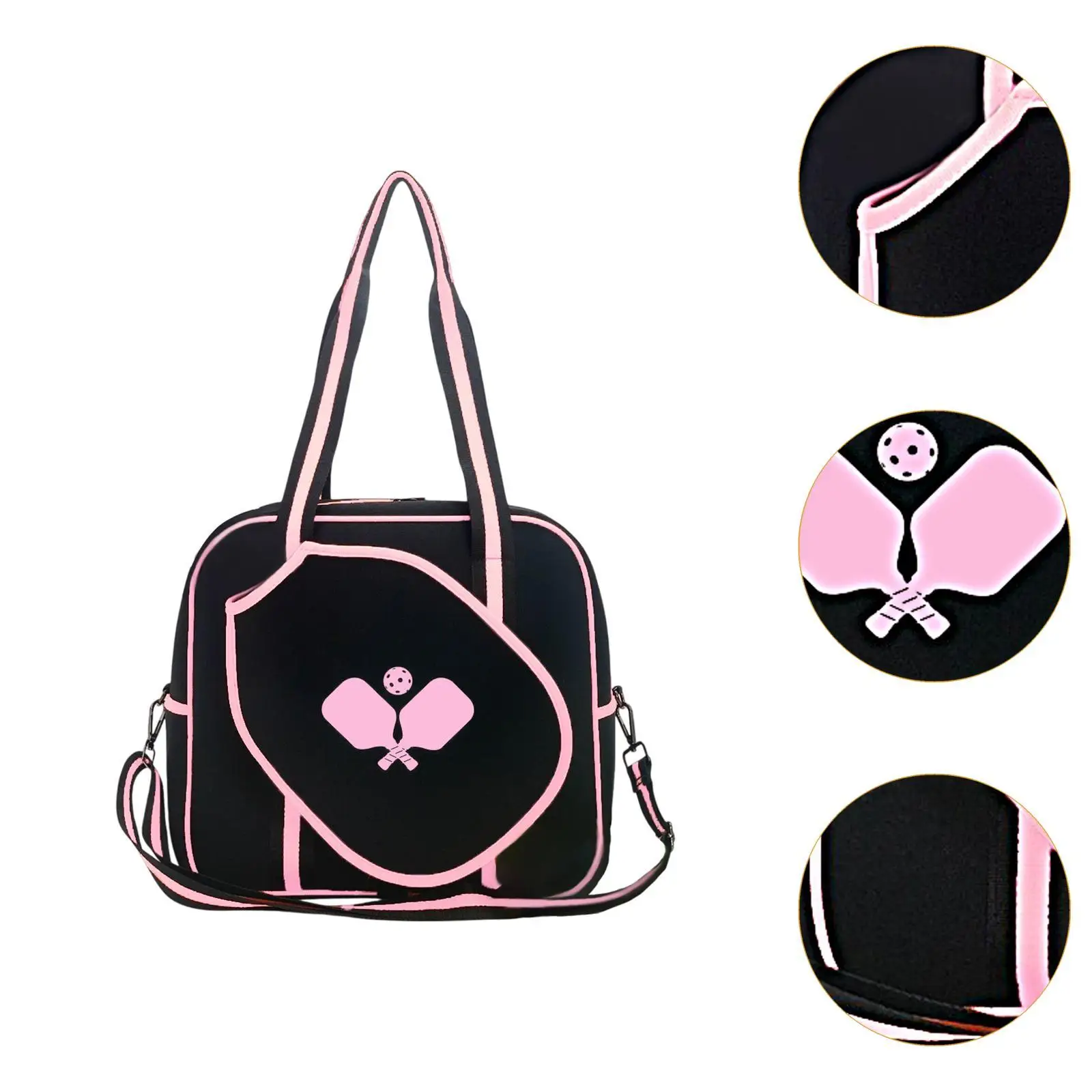 Bolsa de Pickleball para mujer con correa ajustable Bolsa de mano portátil para Pickleball