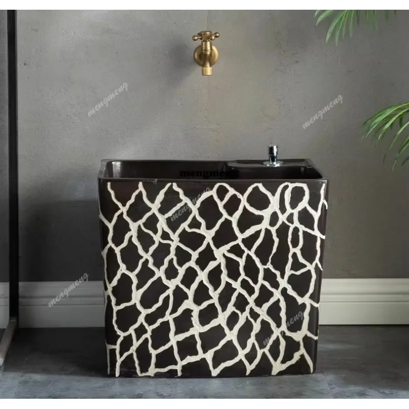 

Керамическая уличная моющаяся моп-мойка F150 для уборки двора, туалета и бассейна