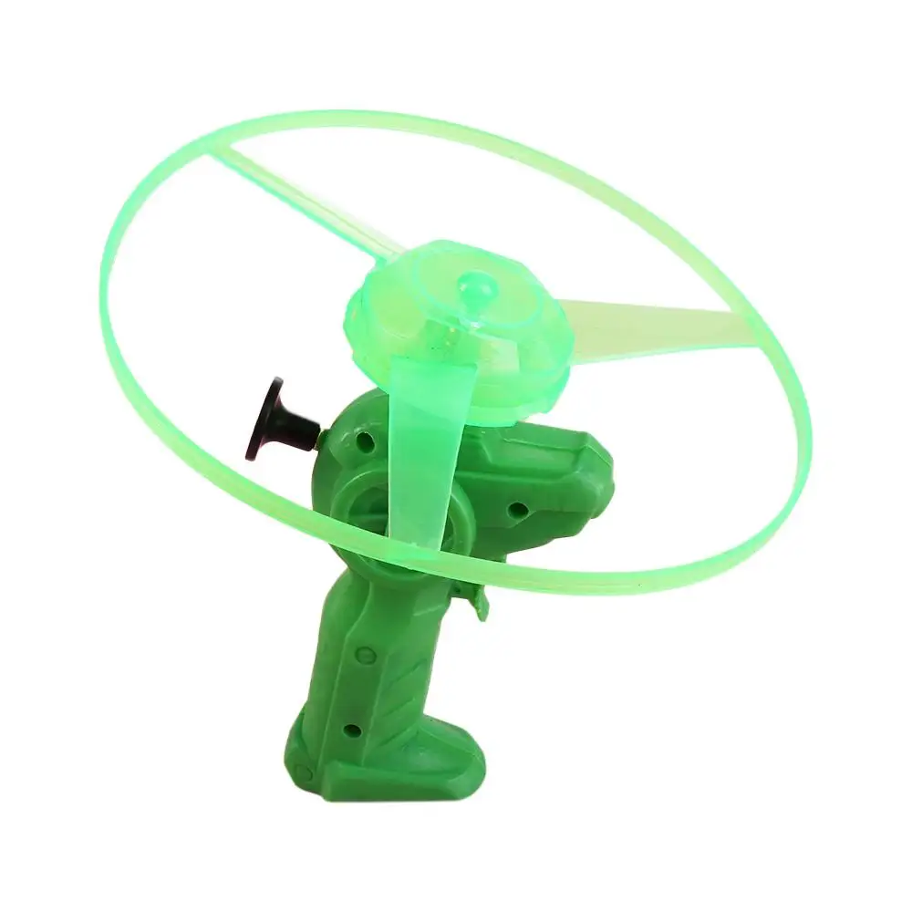 

Christmas Gift Random Color With LED Light Rotating Toys Luminous Pull Wire Flying UFO LED Flying Toys Luminous Flying Toys