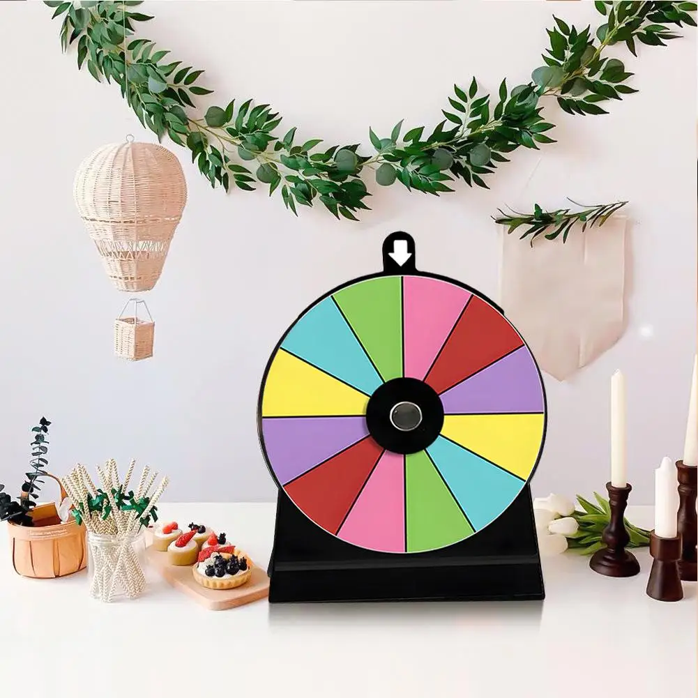 Rotating Wheel Drinking Game For Adults With Base Stand Roulette Wheel Fortune Wheel For Club Restaurant Classroom Party Shops