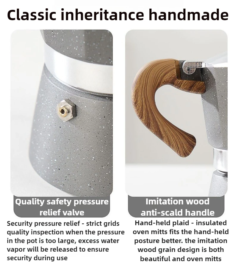 150 мл портативная новая кофеварка мокко, кофеварка ручного приготовления для дома, улицы, кемпинга, эспрессо-машина, рама для литья под давлением